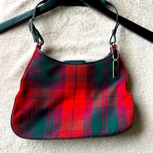 Coach vintage wool Christmas plaid. Never used.